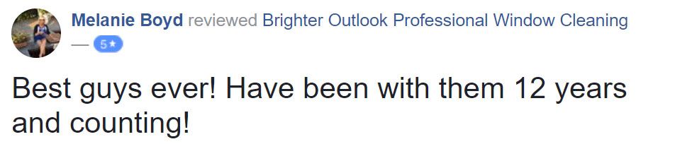 Facebook Window Cleaning Review